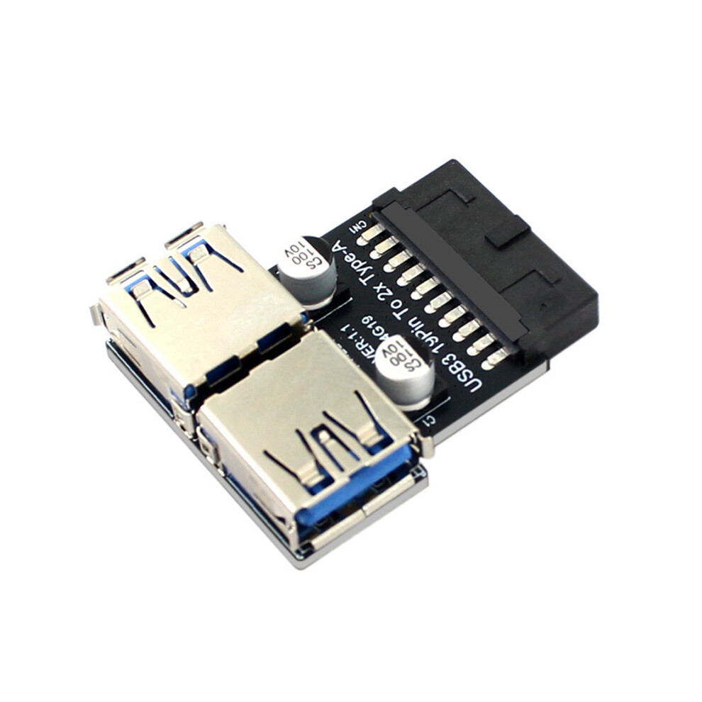 19Pin To Dual Usb3.0/3.1 Adapter 19P/20P Type-A Female 4853542320640