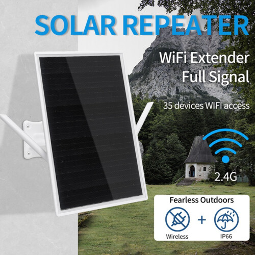 5V Solar Powered WiFi Range Extender Ενσωματωμένη μπαταρία 18650 2