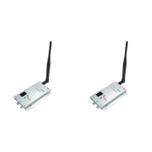 2X FPV 1.5G 8CH 1500Mw Sem Fio AV Sender TV Ãudio VÃdeo Transmissor Receptor Combo para QAV250 250 RC