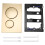3X pour Placa Nivelada Sigma20 de Material PlÃ¡stico EstÃtica Dourada 4