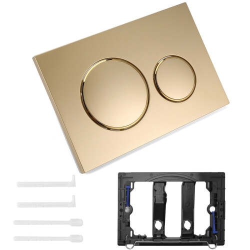 3X pour Placa Nivelada Sigma20 de Material PlÃ¡stico EstÃtica Dourada 2