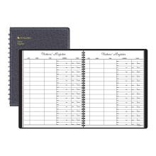 AT-A-GLANCE 8058005 Gerecycled Bezoekersregister, Zwart, 8 1/2 x 11