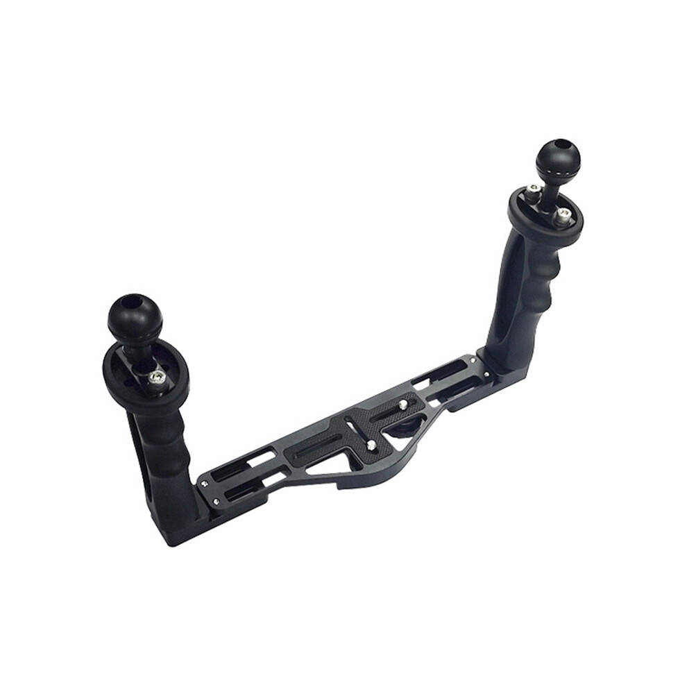 Underwater Camera Tray Stabilizer Dual Handle Rig, Black 4853542324242