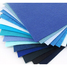 15 Blues 9X12 palcu Merino Wool Blend Felt Sheets Collection - OTR plst