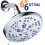 Aquadance Antimicrobial 6-Setting Shower Head Soft Purple/Chrome 6"""" 3