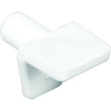 Prime-Line U 10142 Regalsttzstift 5 mm. Weier Kunststoff (8er-Pack)