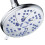 Aquadance Antimicrobial 6-Setting Shower Head Soft Purple/Chrome 6"""" 1