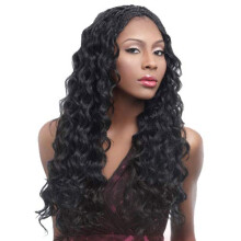 Harlem125 Syntetiska Hårflätor Kima Braid Ocean Wave 20" (6-Pack, 4)