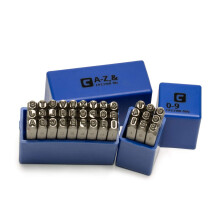 Capri Tools Professional 1/8 pol. Conjunto de carimbos de letras e nmeros de 36 peas
