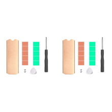 2X Koper M.2 SSD HeatSink Harde Schijf Koeler met Thermische Solid State Disk Radiator 0,5 mm voor 2280 NVMe SSD,TN80