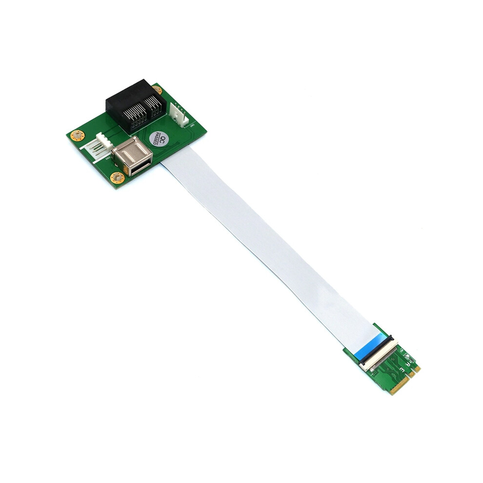 Pcie Riser Ngff M.2 Key A/E To Pci-E Express X1+Usb Adapter 4853542331509