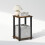 Furinno Simplistic Compact Bedside Table Nightstand Amber Pine/Black 4