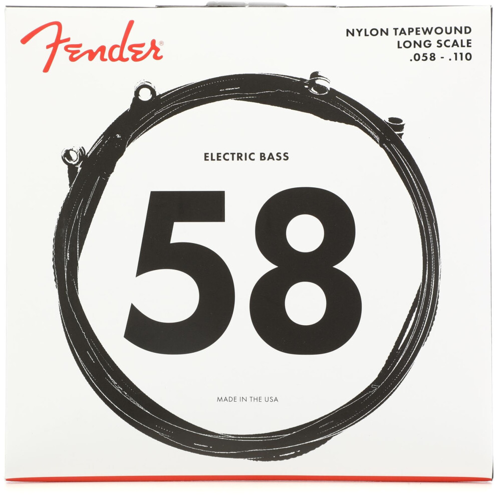 Fender 9120 bassnaren Nylon tapewound lange schaal 9120M .058-.110