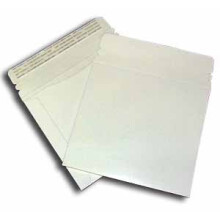Sobres grandes de cart?n blanco para CD, 15 x 16 cm, con solapa adhesiva (paquete de 50)