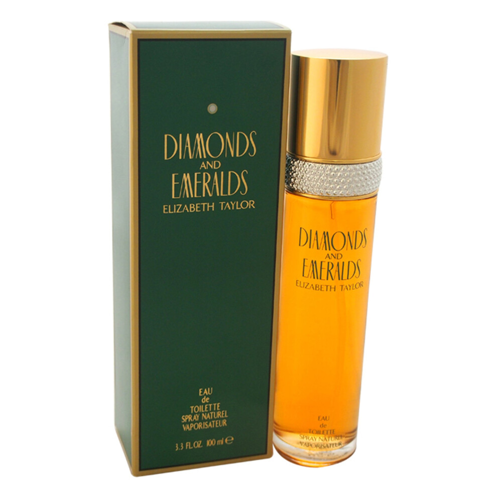 ELIZABETH TAYLOR Diamonds & Emeralds Eau de Toilette Splash  3.4 Ounce