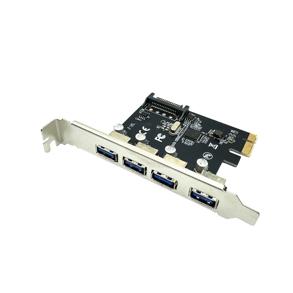4 Port Usb 3.0 Pci-E Expansion Card Pci Express Pcie Hub 4853542329704