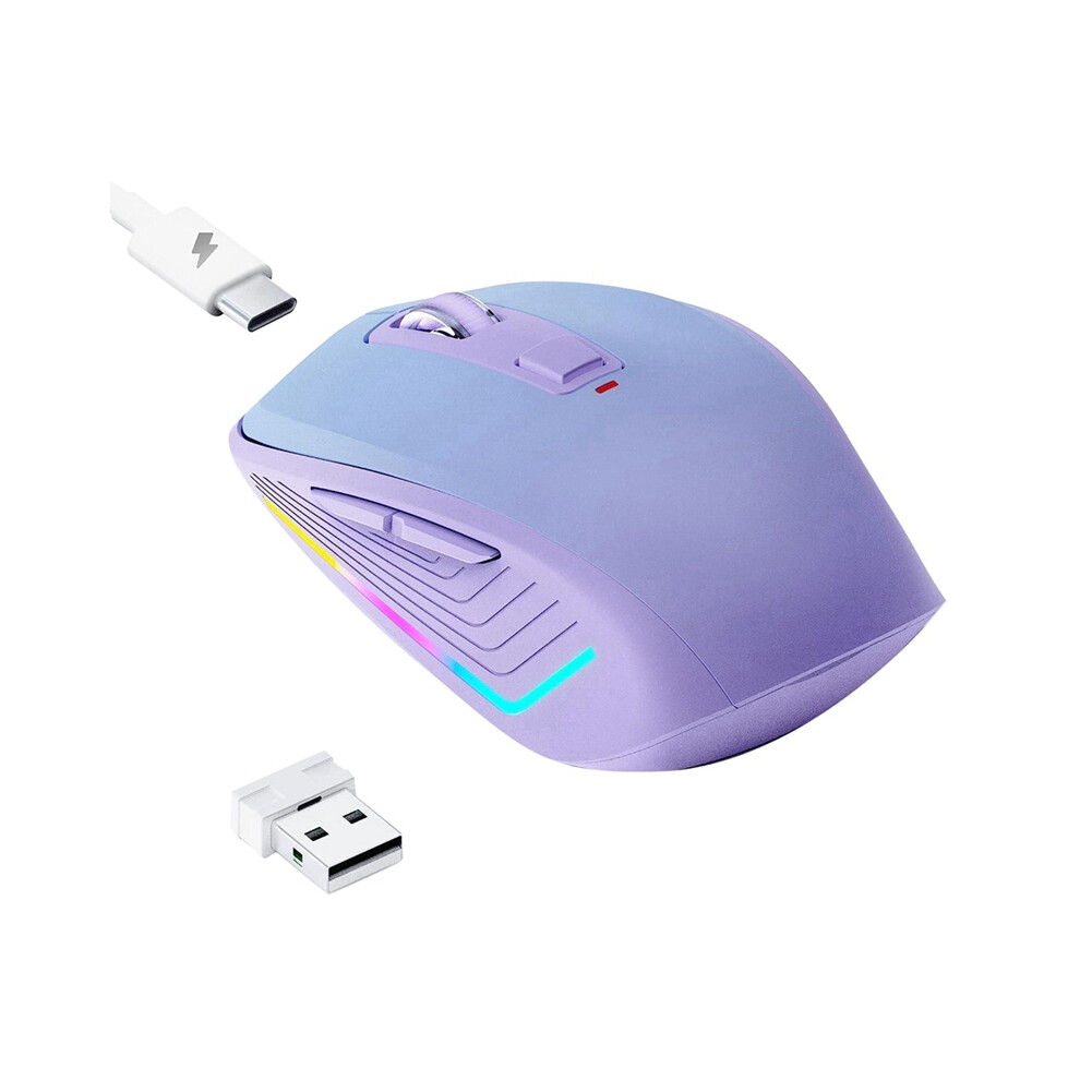 Wireless Mouse, Computer Mouse With Rgb Backlit, 4853542327373