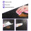 Kunstleder Tischsets für Esstisch - 4er Set (Schwarz (Krokodil)) 3