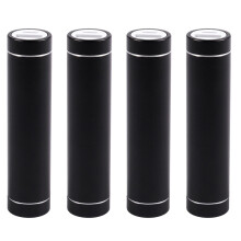 4X 2600mAh Draagbare Externe USB Power Bank Box Batterijlader voor Mobiele Telefoon (Zonder Batterij) Kleur: Zwart