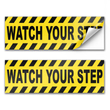 DIMARONGTON 2 PC Watch Your Step Vinyl matrick 10x3-as figyelmezteto matrick