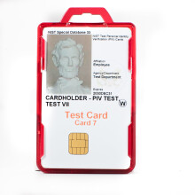 Identity Stronghold Secure Badge Holder Duolite Red (IDSH2004-001B-red)