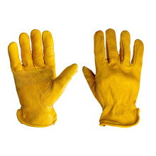 G & F Products unisex voksen l?derhandsker Gul X-Large Pakke med 3 US