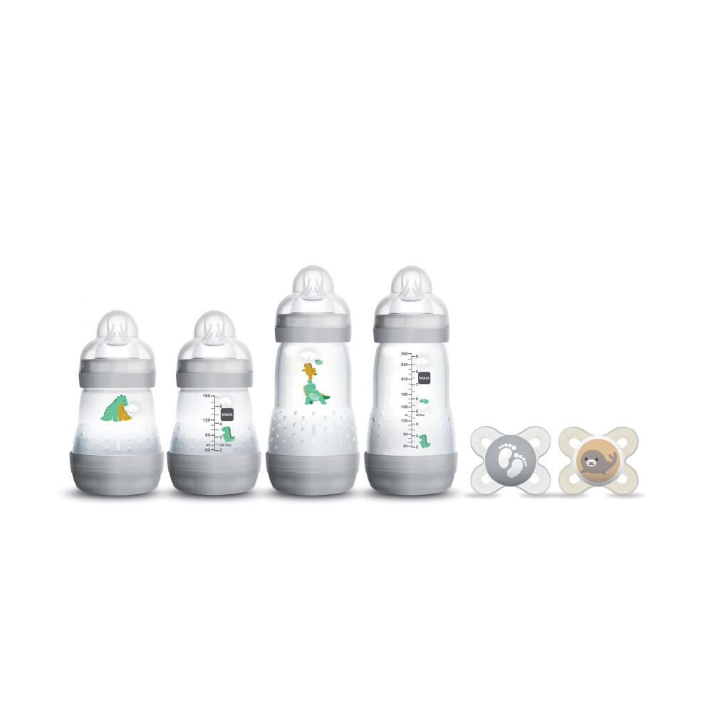 MAM Feed & Soothe Bottle & Pacifier Gift Set  Unisex  0+ Months  6-Count