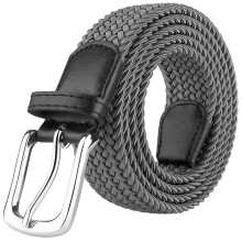 JUKMO Elastický pletený pásek, nastavitelný v dárkové krabičce (Šedý, Malý)