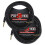 Pig Hog PCH20BKR Black Woven Instrument Cable  20ft Right Angle - 2 Pack 1