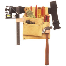 Egyedi LeathercraftIP489X Velr szerszmtska s poliszter v, 3 zsebes barna