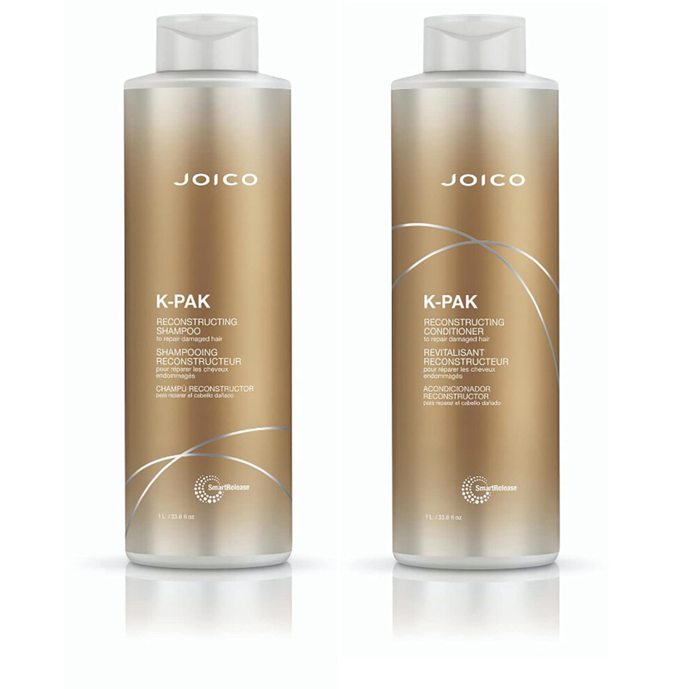 Joico K-PAK Daily Shampoo & Conditioner Set to Repair Damage  33.8-Ounce