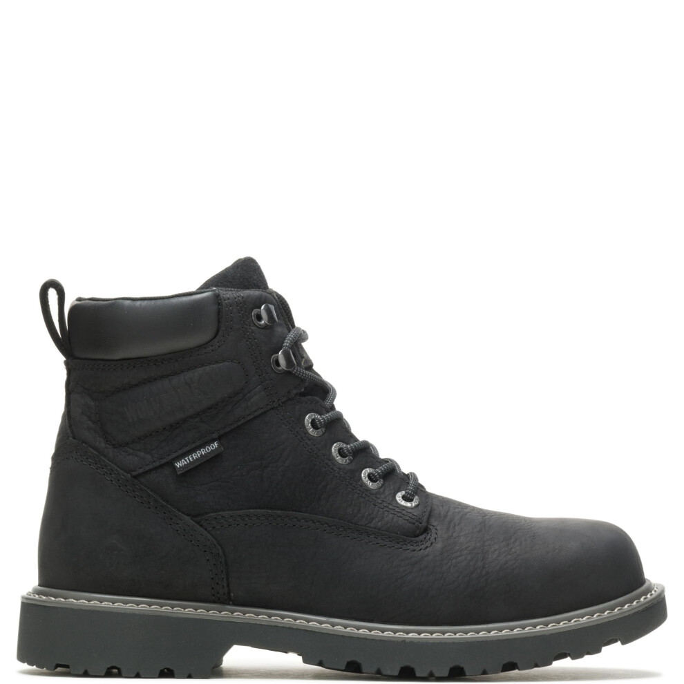 Wolverine Men's Floorhand Waterproof Steeltoe 6"""" Work Boot Black 12EW