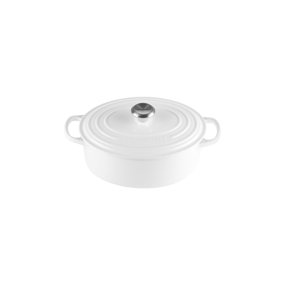 Le Creuset Enameled Cast Iron Signature Oval Dutch Oven  2.75 qt.  White