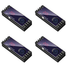 4X M2 SSD Koellichaam Koeler Temperatuur OLED Digitaal Display M.2 2280 NVME Solid State Harde Schijf Radiator Warmte Zwart