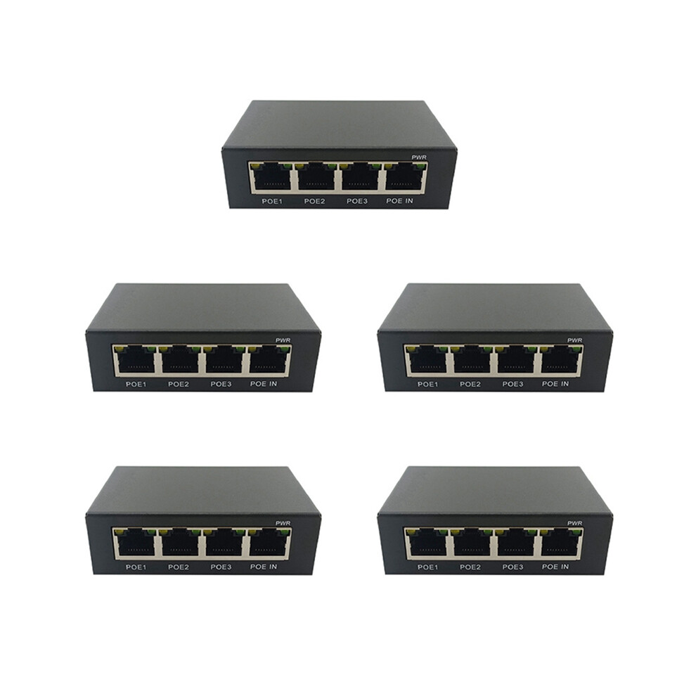 4 Port Gigabit Poe Extender 100/1000M Network Switch 4853542336849