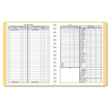 Dome 612 Boekhoudkundig verslag Bruine vinylhoes 128 pagina's 8 1/2 x 11 pagina's
