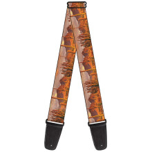 Buckle-Down Guitar Strap Landscape Desert Cacti 2 Inches Wide (GS-W31281)