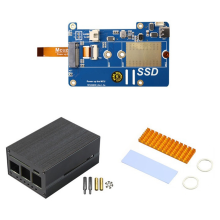 MPS2280P PCIE M.2 NVME SSD HAT+Case+SSD Koellichaam voor 5 Ondersteuning 2280 2230 2242 Gen 3 Uitbreidingskaart