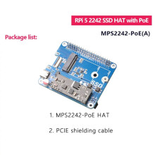 MPS2242-POE A Für 5 PCIE zu NVME SSD 2242 HAT