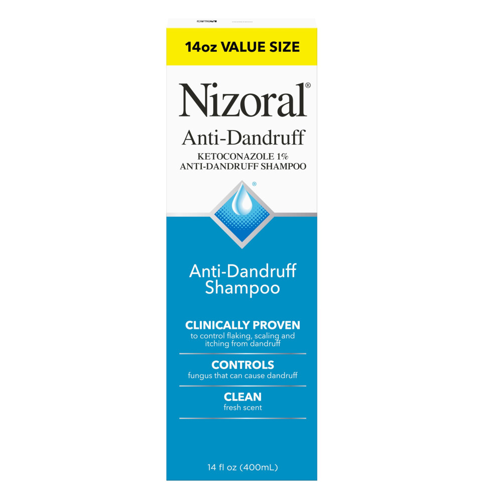 Nizoral Anti-Dandruff Shampoo with 1% Ketoconazole  Fresh Scent  14 Fl Oz