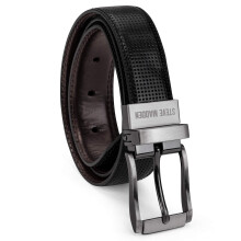 Steve Madden pojkar reversibelt blte fr barn svart/brun/perforerad liten