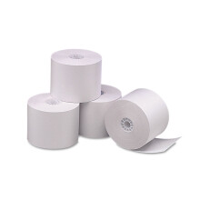Rouleaux de papier thermique simple paisseur pour caisse enregistreuse/point de vente, 2,25 po x 165 pi, blanc, paquet de 6