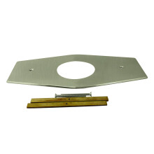 Westbrass egylyuk talakt lemez a Mixet Satin Nickel D503-07 13 hvelykeshez.