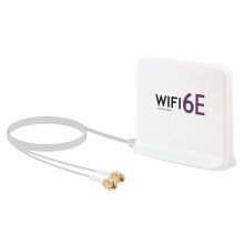 Φορητή κεραία 2.4G/5G/6G WiFi 6E για κάρτα δικτύου, Λευκή