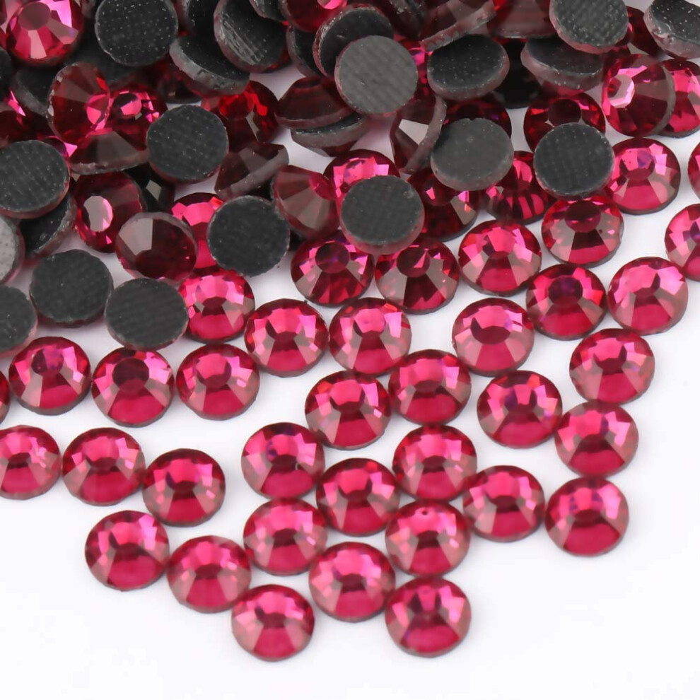 Crystal Hotfix Rhinestone Maszyna Cieta Kamien 1440Pcs/Pkg (Fuchsia SS20/5 Mm)-image