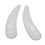 Onwon 100 PCS Mini Curved Cosmetic Scoop Makeup Mask Plastic Spoon (White) 3