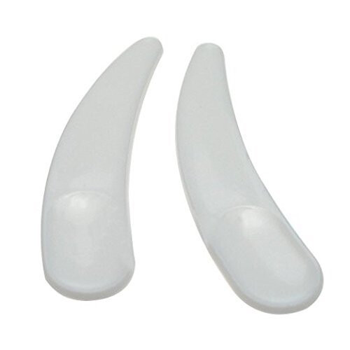 Onwon 100 PCS Mini Curved Cosmetic Scoop Makeup Mask Plastic Spoon (White) 2