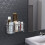 Simple Houseware 6 Slots Toothbrush Holder Adhesive Wall Organizer Chrome 4