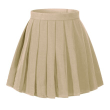 Vestido elegante con falda plisada tipo A para ni a de Beautifulfashionlife (talla XS, color caqui)