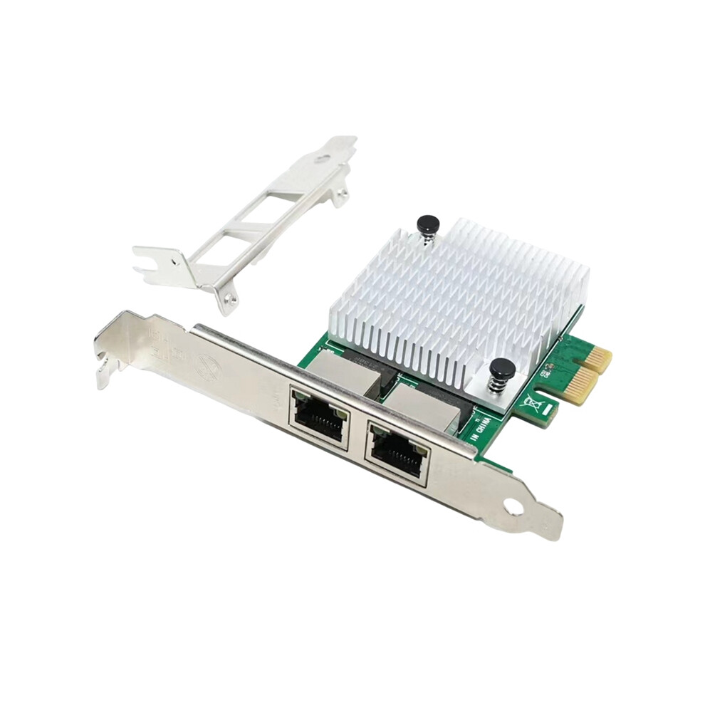 2 Rj45 Port Pcie X1 Realtek 8111F+Asm1082e Chipset Lan Network Card 4853542341676